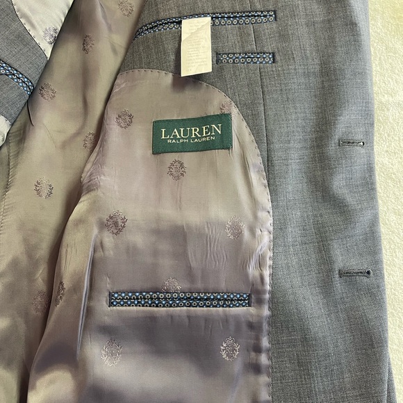 RALPH LAUREN Men’s Gray 48R Suit Coat - Picture 4 of 16